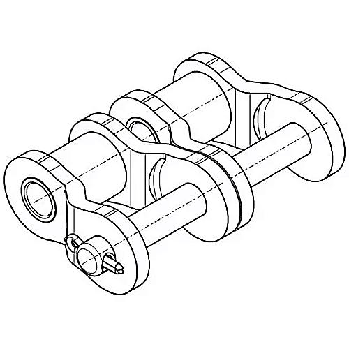 ELITE Gekröpftes Glied 32 B 2 mit Splint