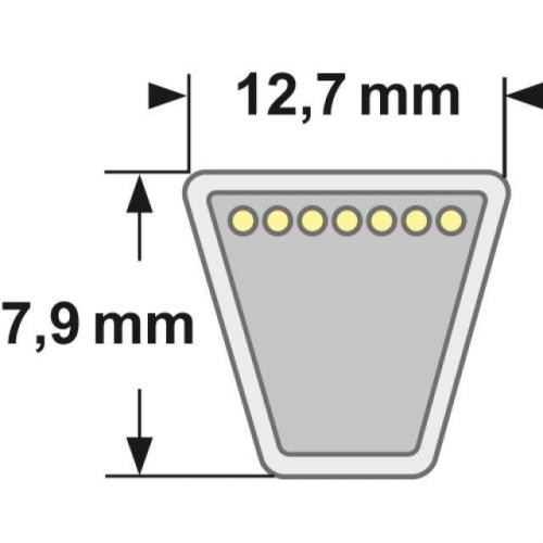Kupplungsriemen 4L - 1005 - Aussenlänge 2552,7 mm