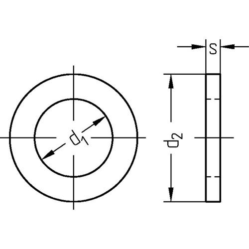 Unterlegscheiben 5/16 Zoll (8 mm) Innendurchmesser (Pack of 10