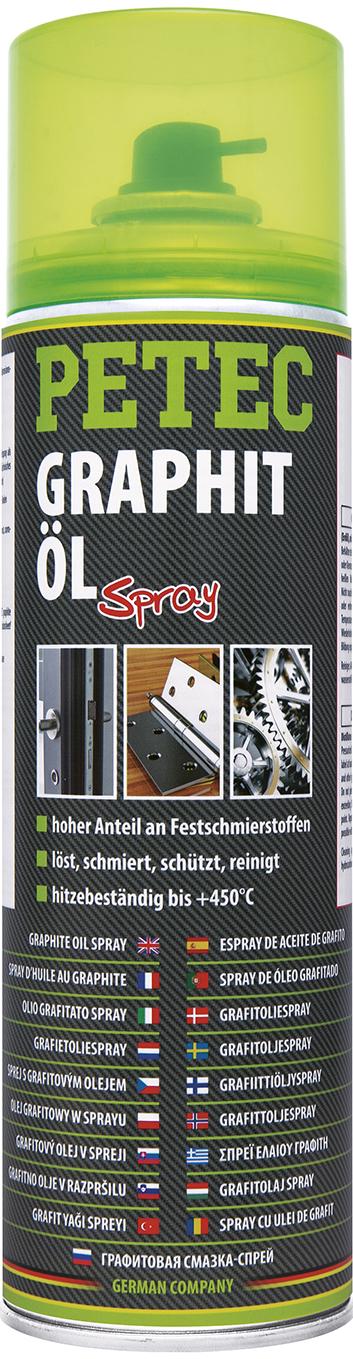 Petec Graphitöl Spray, 500ML Petec Graphitöl Spray, 500ML
