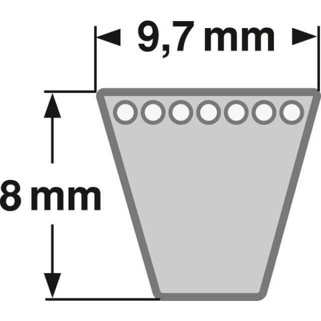 Keilriemen SPZ 2187 Lw - AV 10 x 2200 La DIN7753 V-Belt