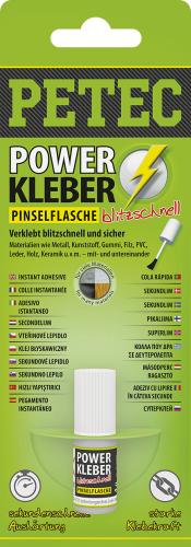 Petec Power Kleber Pinselflasche, 4 G, SB-Karte