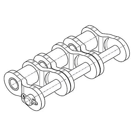 Gekröpftes Glied 08 B-3 mit Splint ecoplus
